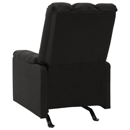 Massagefåtölj svart tyg