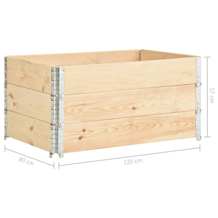 Upphöjd odlingsbädd 3 st 80x120 cm massiv furu