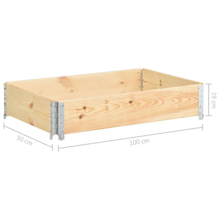 Upphöjd odlingsbädd 50x100 cm massiv furu