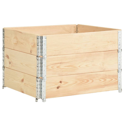Upphöjd odlingsbädd 3 st 100x100 cm massiv furu