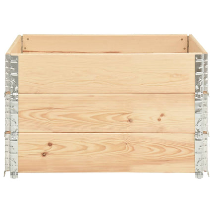 Upphöjd odlingsbädd 3 st 100x100 cm massiv furu