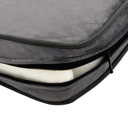 Hundsoffa grå 81x43x31 cm plysch och konstläder