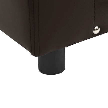 Hundsoffa brun 81x43x31 cm plysch och konstläder