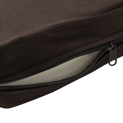 Hundsoffa brun 81x43x31 cm plysch och konstläder