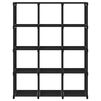 Hylla med 12 kuber 103x30x141 cm tyg