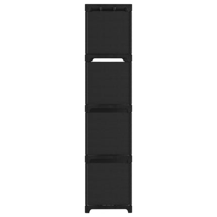 Hylla med 12 kuber 103x30x141 cm tyg
