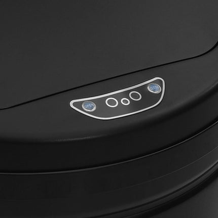 Soptunna med automatisk sensor 40 L kolstål svart