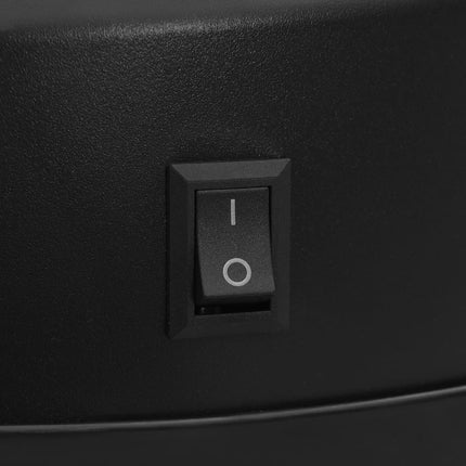 Soptunna med automatisk sensor 40 L kolstål svart