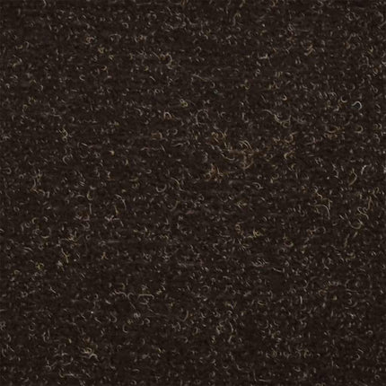 Trappmattor självhäftande 15 st 65x21x4 cm mörkbruna halvrunda stora