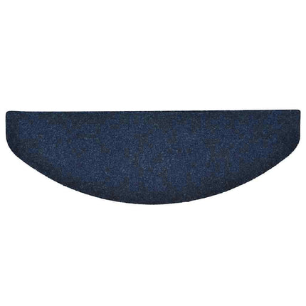 Trappmattor självhäftande 15 st 65x21x4 cm marinblå halvrunda stora