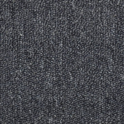Trappmattor 15 st 56x17x3 cm mörkgrå och blå halvrunda