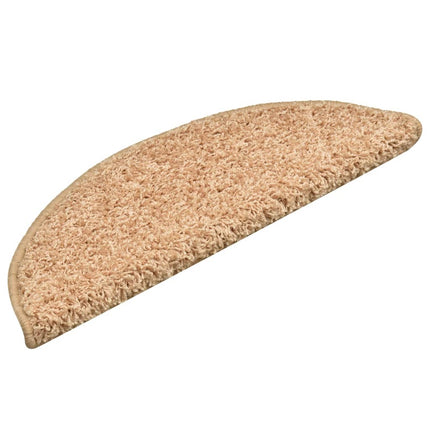 Trappmattor 15 st 56x17x3 cm guld halvrunda