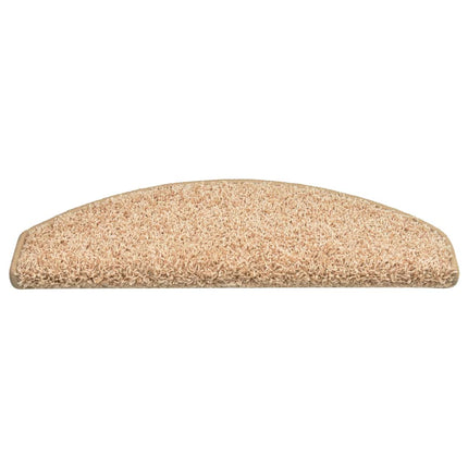 Trappmattor 15 st 65x21x4 cm guld halvrunda stora