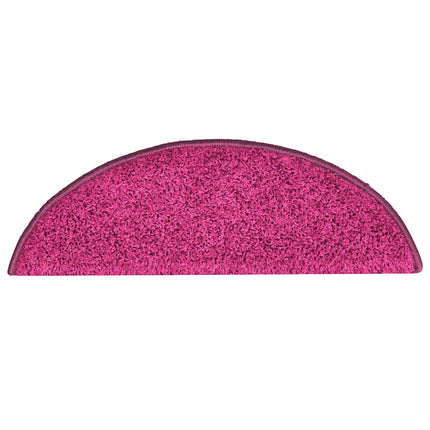 Trappmattor 15 st 56x17x3 cm rosa halvrunda