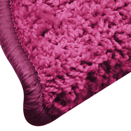 Trappmattor 15 st 56x17x3 cm rosa halvrunda