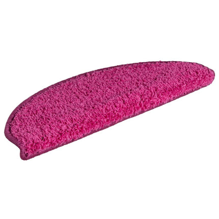 Trappmattor 15 st 65x21x4 cm rosa halvrunda stora