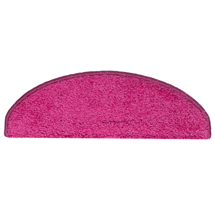 Trappmattor 15 st 65x21x4 cm rosa halvrunda stora