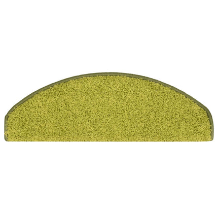 Trappmattor 15 st 65x21x4 cm gröna halvrunda stora