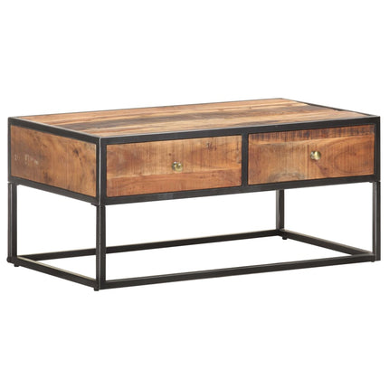 Soffbord 90x50x40 cm grovt akaciaträ
