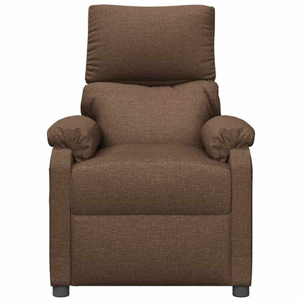 Massagefåtölj brun tyg