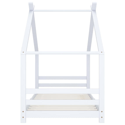 Barnsäng vit massiv furu 90x200 cm