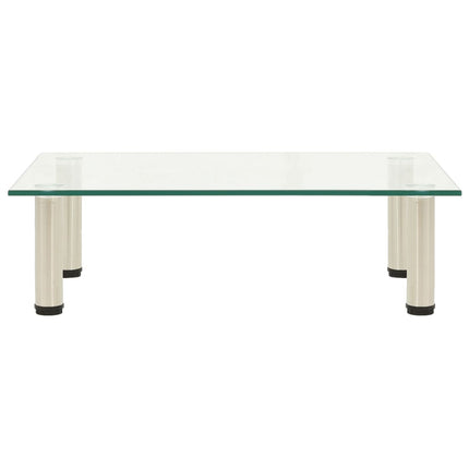 TV-bänk transparent 60x35x17 cm härdat glas