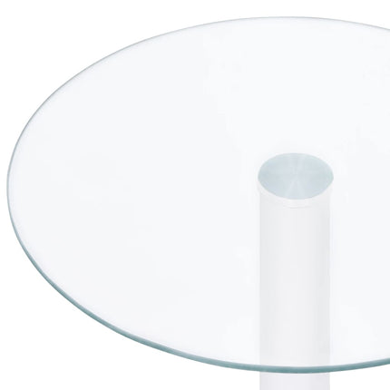 Soffbord genomskinligt 40 cm härdat glas