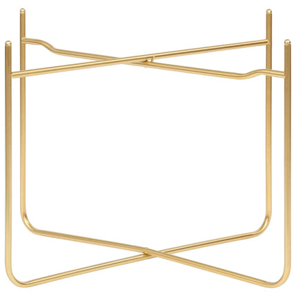 Sidobord svart och guld 38x38x38,5 cm MDF
