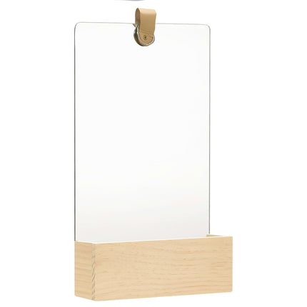Väggspegel massiv furu 23x39,5 cm