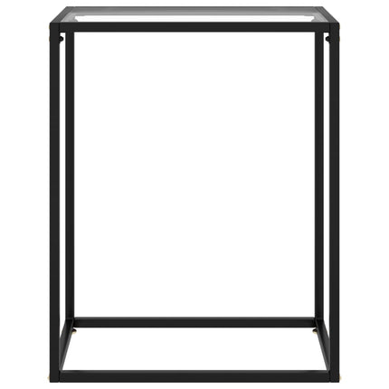 Avlastningsbord transparent 60x35x75 cm härdat glas