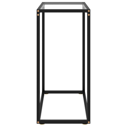 Avlastningsbord transparent 60x35x75 cm härdat glas