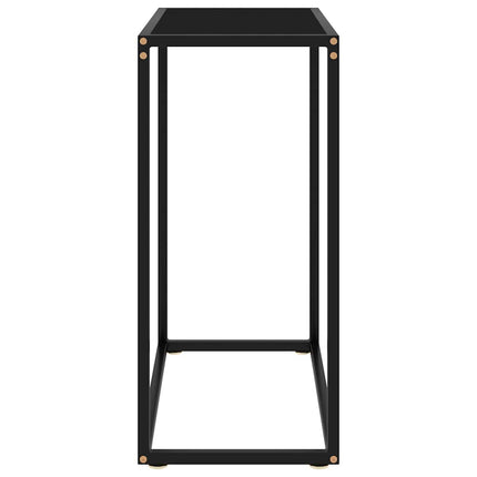 Avlastningsbord svart 60x35x75 cm härdat glas