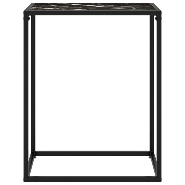 Konsolbord svart 60x35x75 cm härdat glas