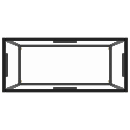 Konsolbord transparent 80x35x75 cm härdat glas