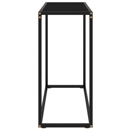 Konsolbord svart 80x35x75 cm härdat glas