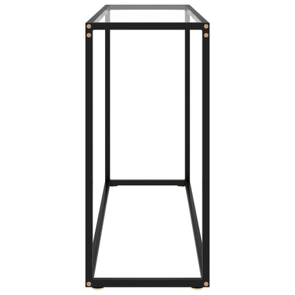 Konsolbord transparent 100x35x75 cm härdat glas