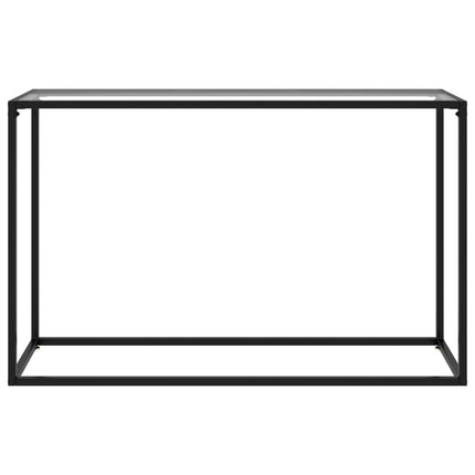 Konsolbord transparent 120x35x75 cm härdat glas