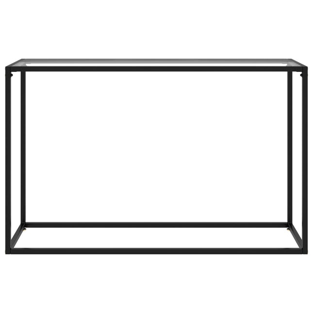 Konsolbord transparent 120x35x75 cm härdat glas