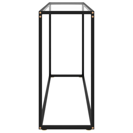 Konsolbord transparent 120x35x75 cm härdat glas