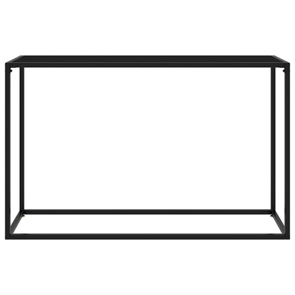 Konsolbord svart 120x35x75 cm härdat glas