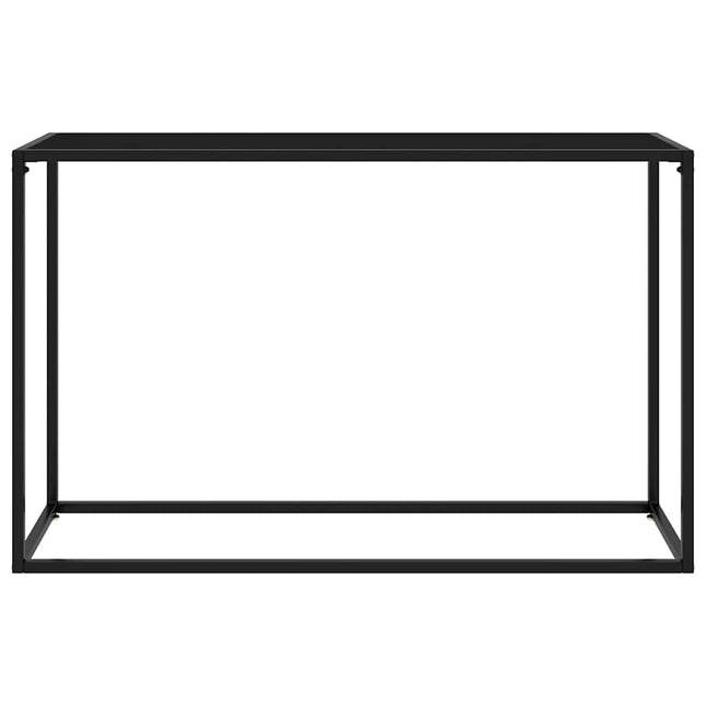 Konsolbord svart 120x35x75 cm härdat glas