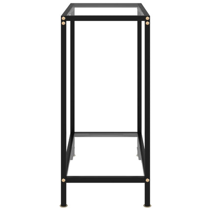 Konsolbord transparent 60x35x75 cm härdat glas