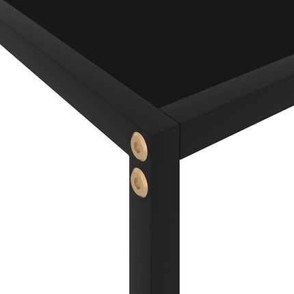 Konsolbord svart 60x35x75 cm härdat glas
