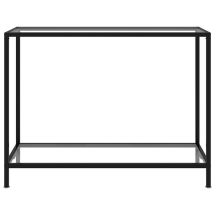 Konsolbord transparent 100x35x75 cm härdat glas