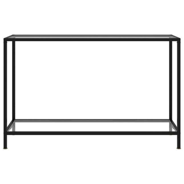 Konsolbord transparent 120x35x75 cm härdat glas