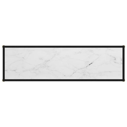 Konsolbord vit 120x35x75 cm härdat glas