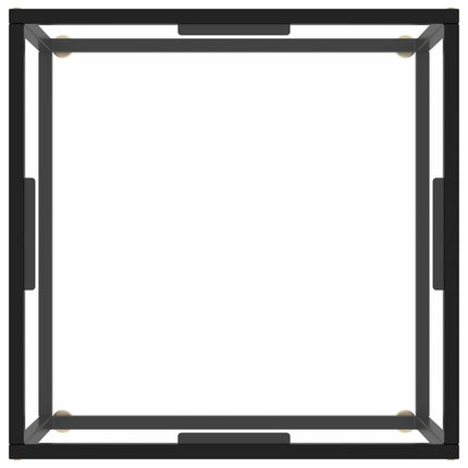 Soffbord svart med härdat glas 60x60x35 cm