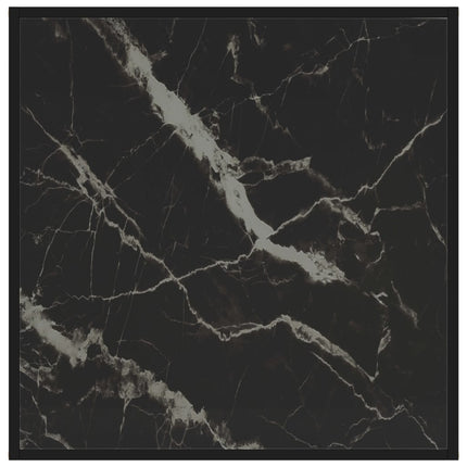 Soffbord svart 80x80x35 cm härdat glas