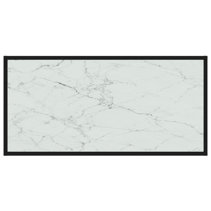 Soffbord vit 100x50x35 cm härdat glas