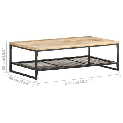 Soffbord 110x60x35 cm massivt mangoträ